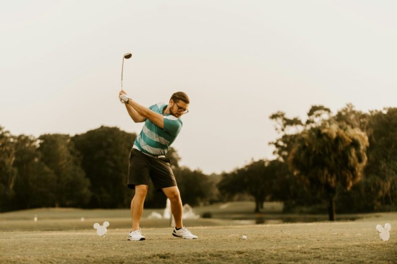 Golf Driver Abschlag