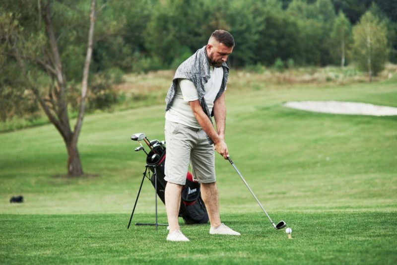 Golf Eisen Schlag Mehrere Eisen