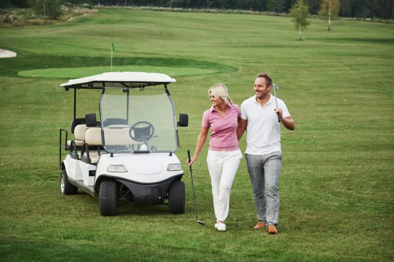 Golf Scramble Ehepaar