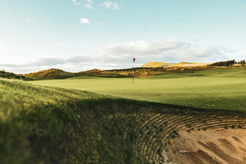 Golf richtig chippen landschaft