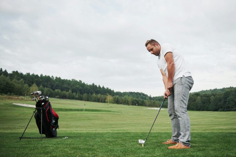 Golfgriff Eisen Abschlag
